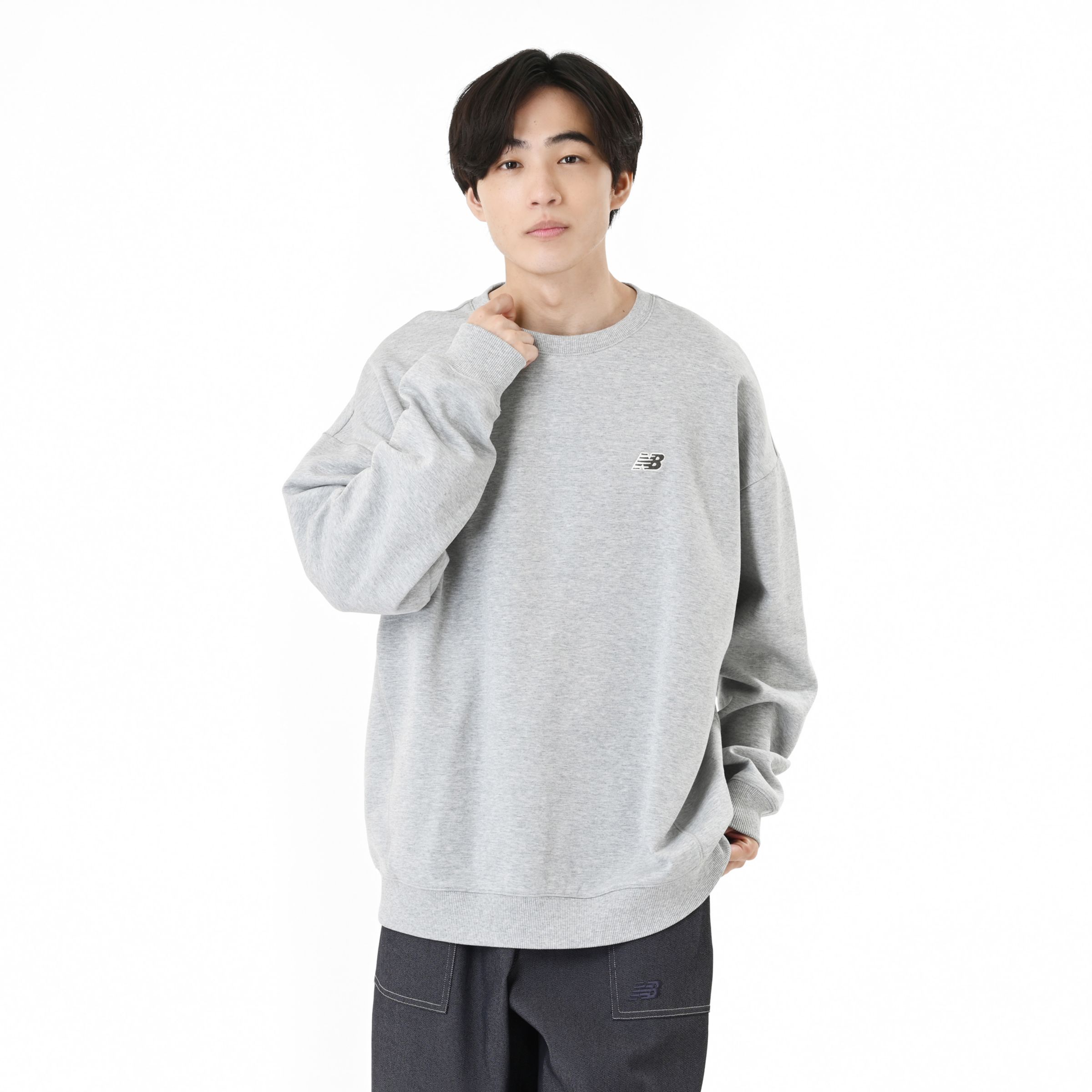 NB刺繍ダブルフェイスクルー