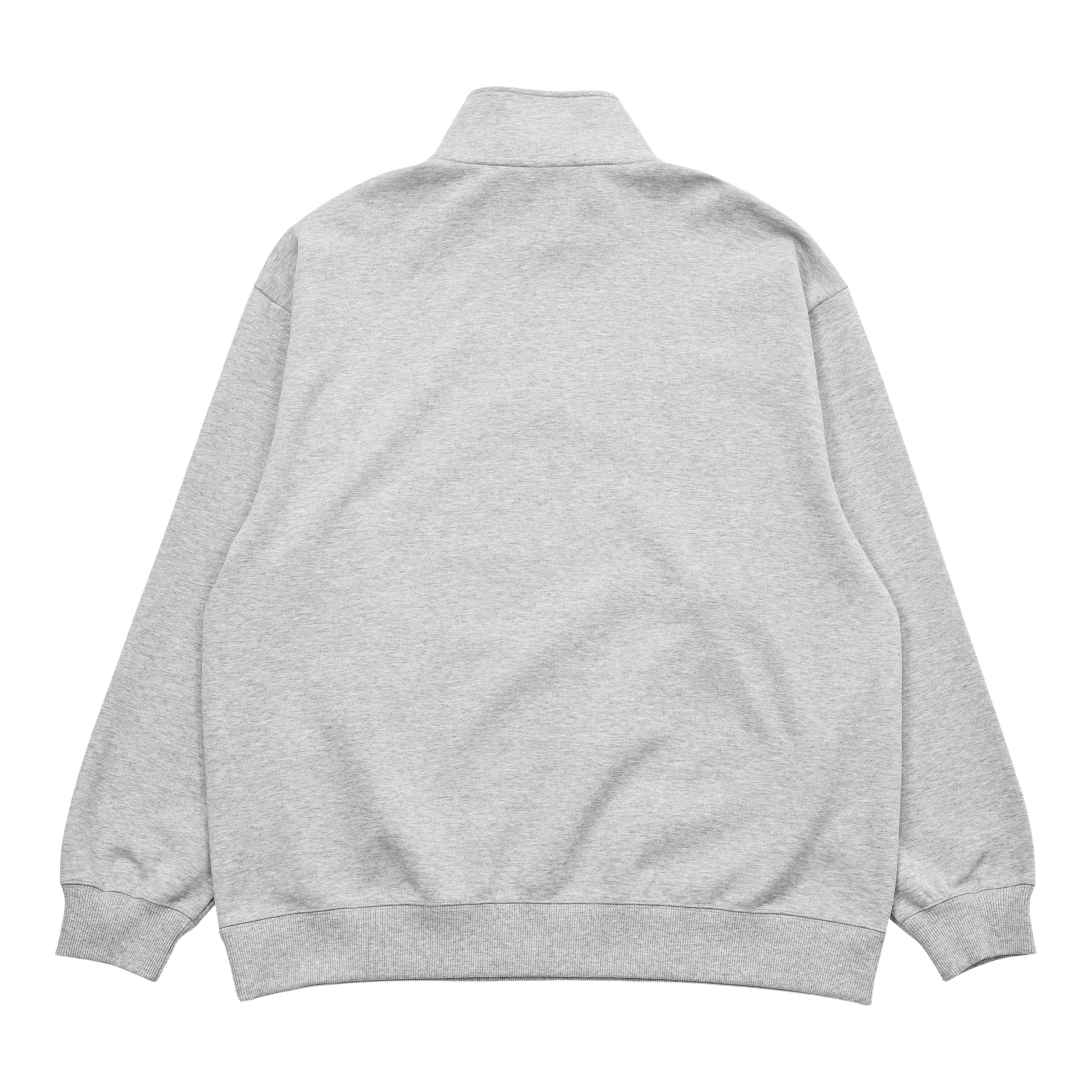 NB刺繍ダブルフェイスハーフジップ