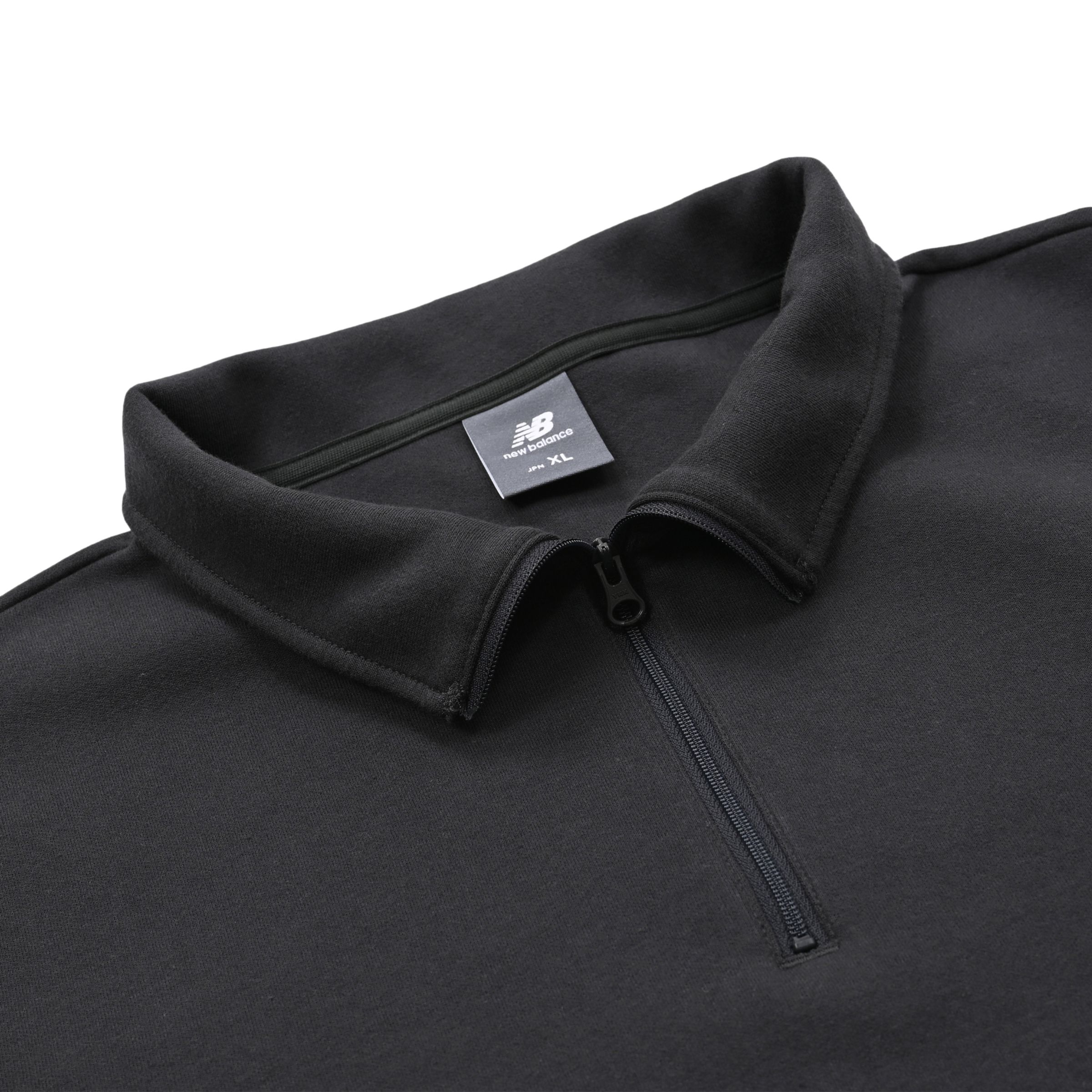 NB刺繍ダブルフェイスハーフジップ