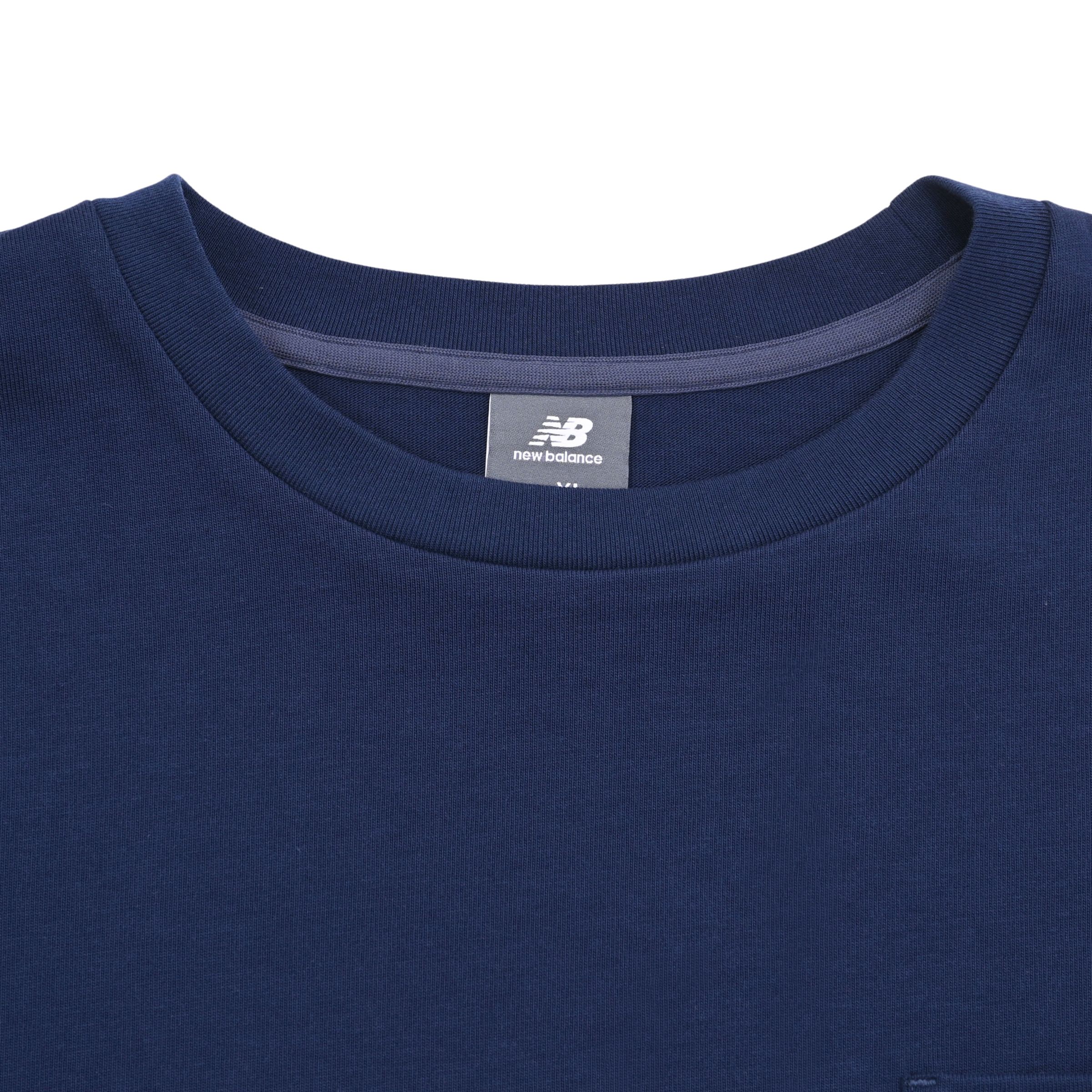 NB刺繍ポケットロングスリーブTシャツ