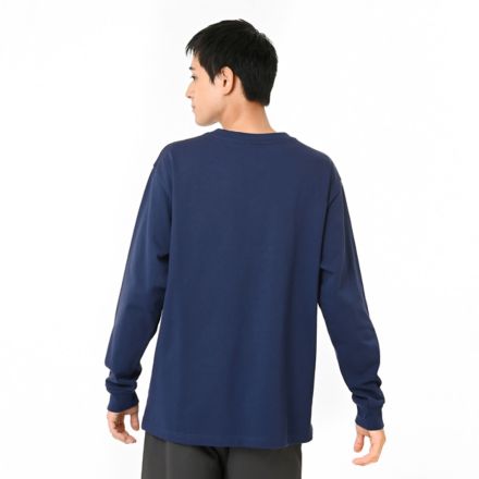 NB刺繍ポケットロングスリーブTシャツ, NB NAVY, AMT55696NNY