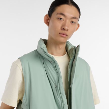 NB GREY ダウン ベスト, BLACK, AMV53624MCN