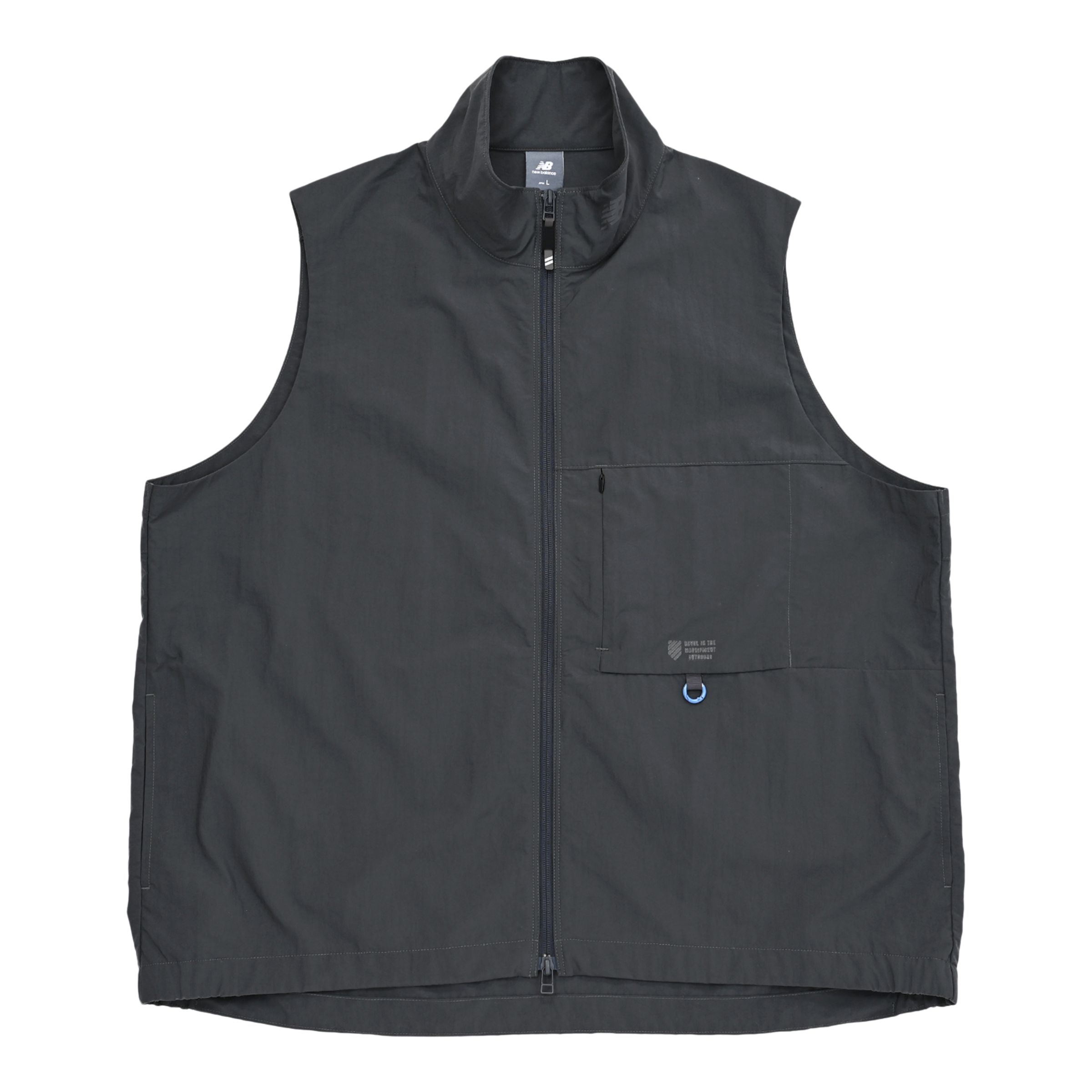 オーバーサイズドスタンドネックベスト