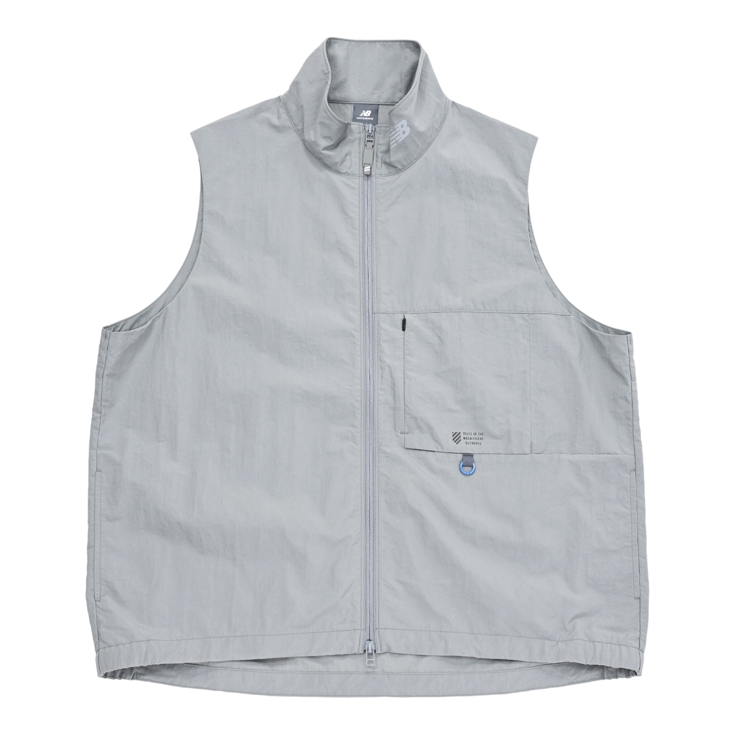 オーバーサイズドスタンドネックベスト