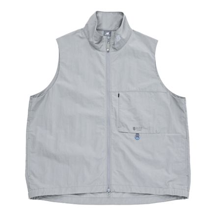 オーバーサイズドスタンドネックベスト