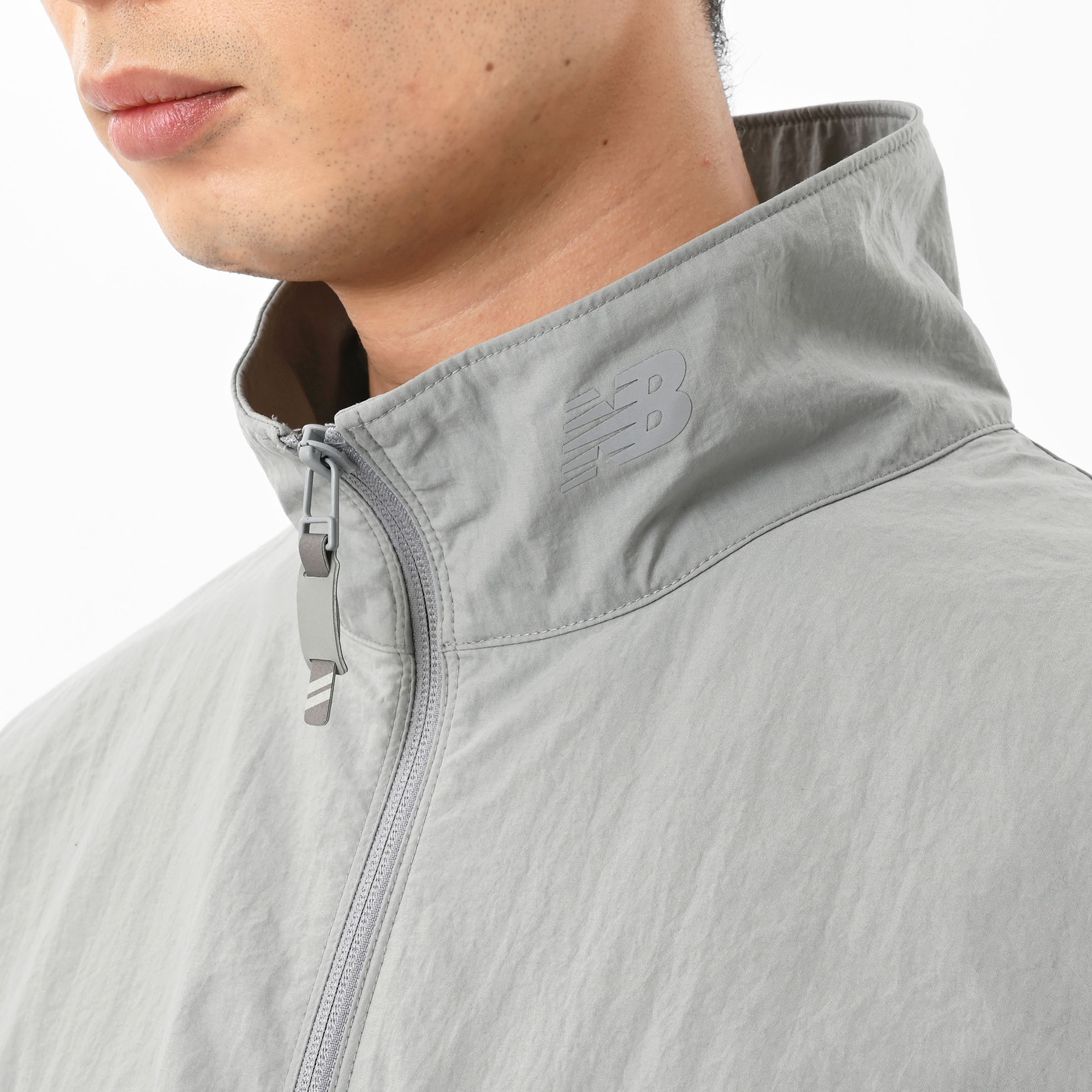 オーバーサイズドスタンドネックベスト