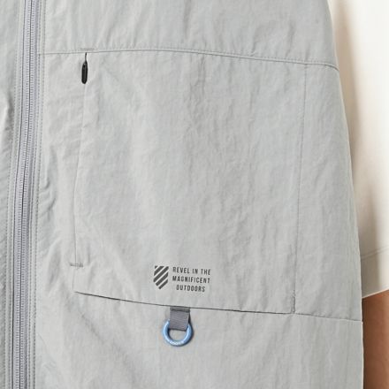 オーバーサイズドスタンドネックベスト