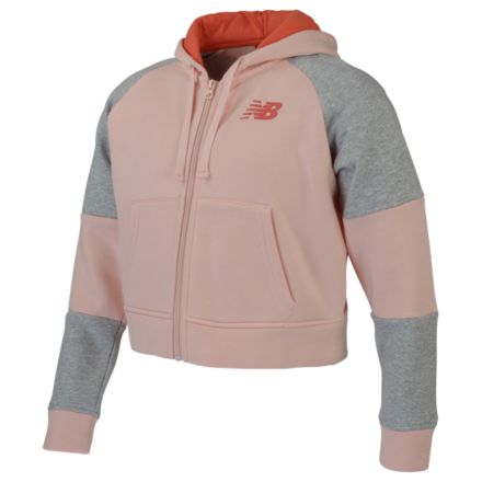 New Balance Girls Achiever FZ Hoodie, AGJ01502PSA