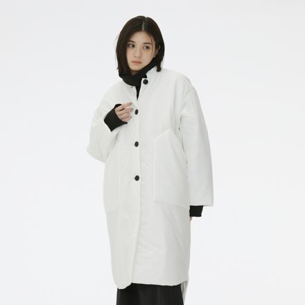 MET24 Padded Long Jacket, SEA SALT with SILVER, AWJ35098SST