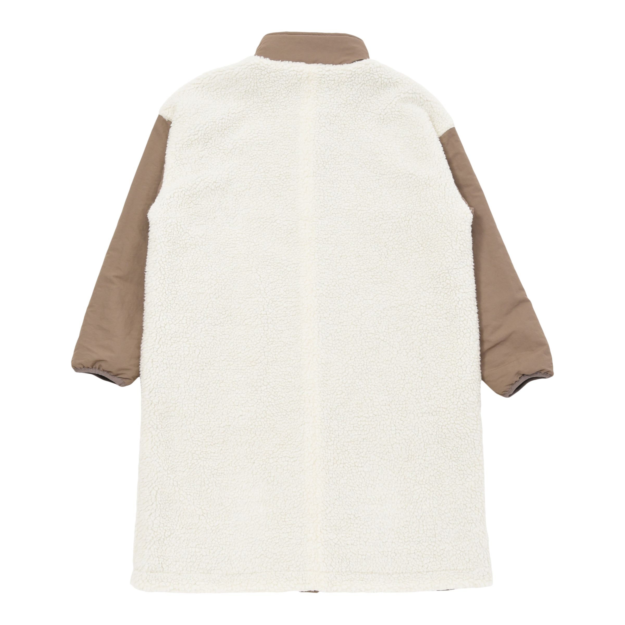 リバーシブルボアロングジャケット