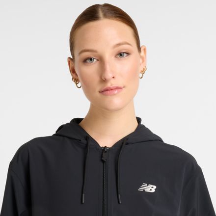 ストレッチウーブンジャケット, BLACK, AWJ51503BK