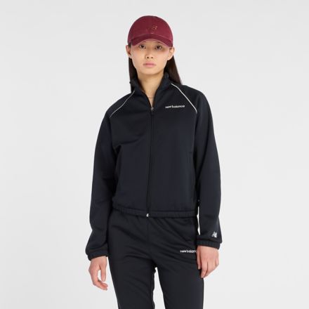 Brushed Double Knit Jacket, BLACK, AWJ53170BK