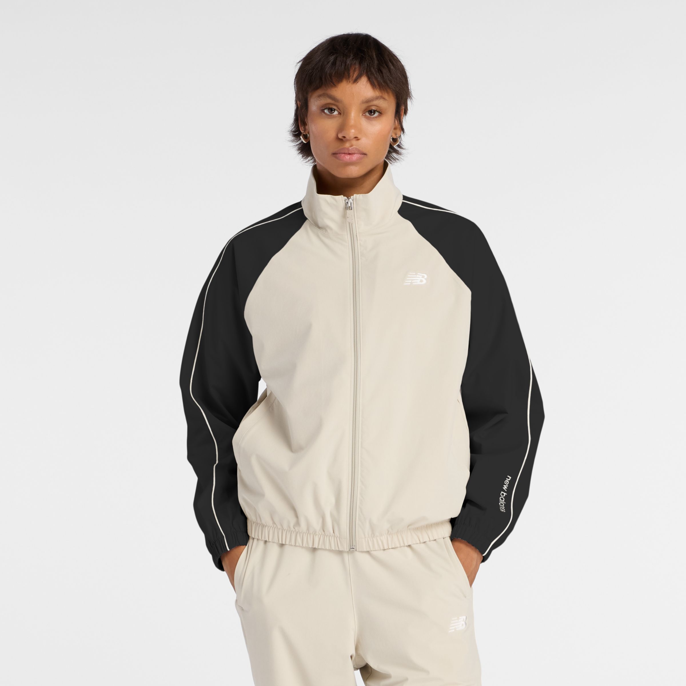 ウーブントラックジャケット 裏トリコット起毛