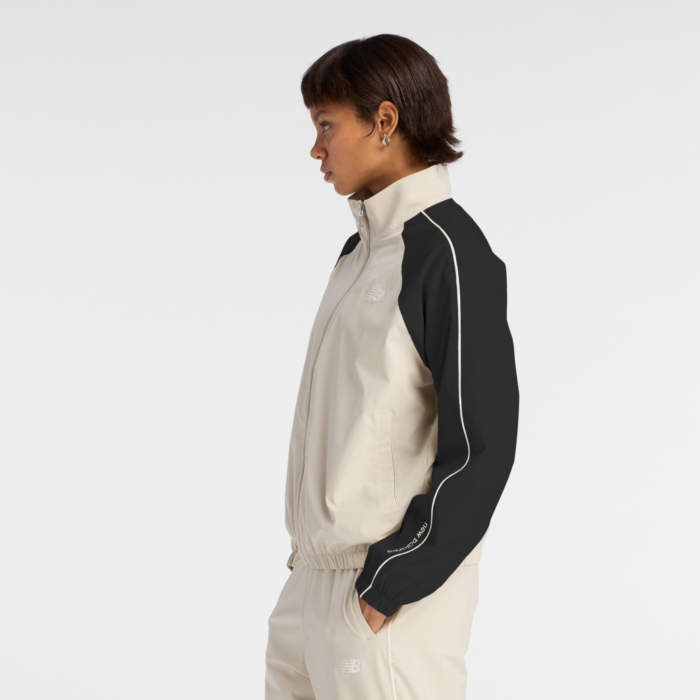 ウーブントラックジャケット 裏トリコット起毛