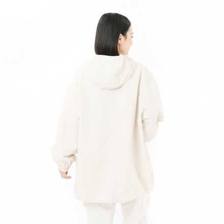 ウーブンロングフーデッドジャケット