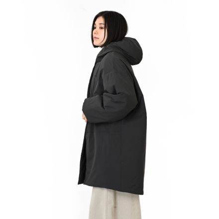 パデッドフーデッドロングジャケット