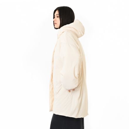 パデッドフーデッドロングジャケット