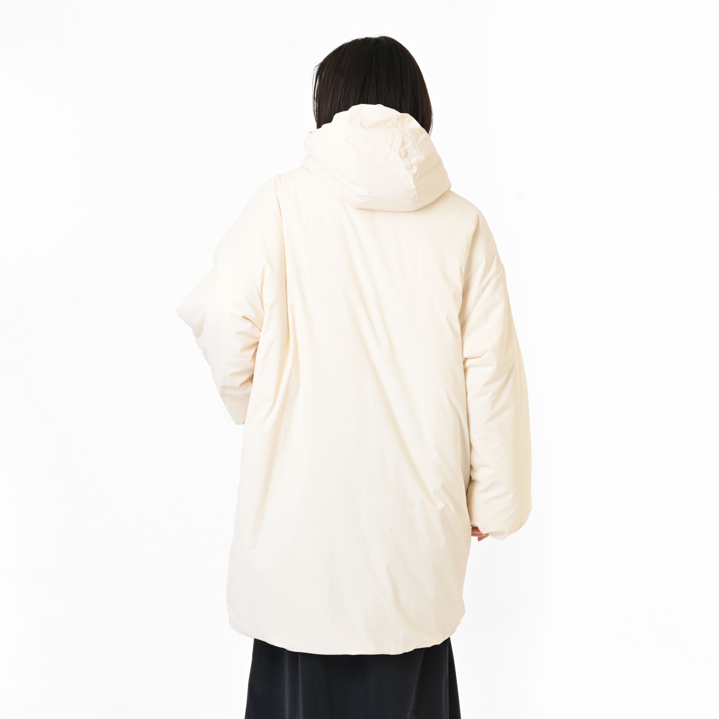 パデッドフーデッドロングジャケット