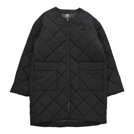 キルティングロングジャケット