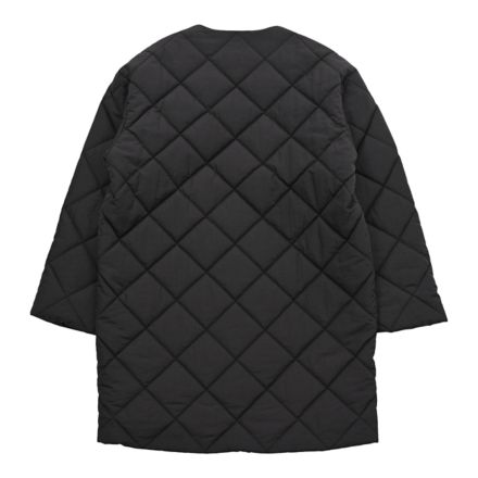 キルティングロングジャケット