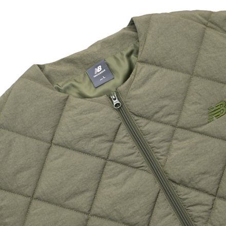 キルティングロングジャケット