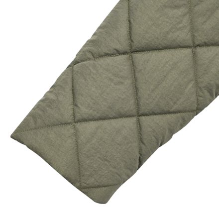 キルティングロングジャケット