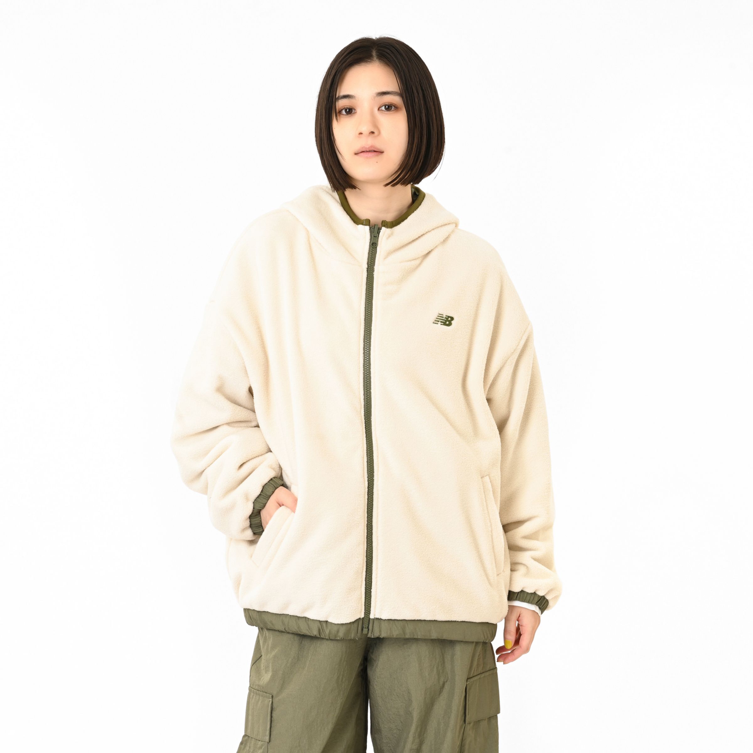 リバーシブルボアジャケット