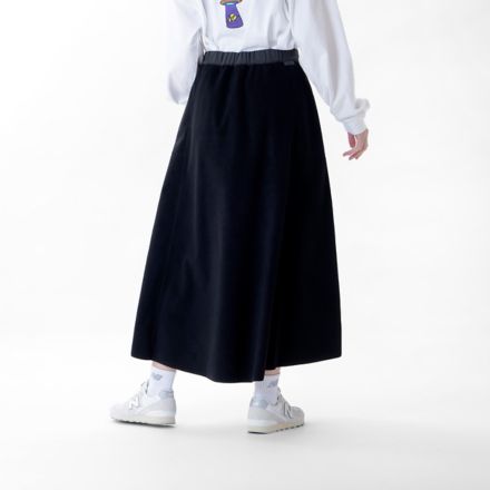 MT1996 防風フリースリバーシブルフレアスカート