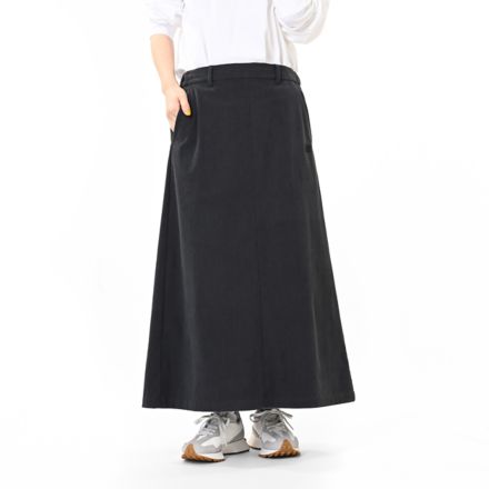 ストレッチコーデュロイスカート, PHANTOM, AWK55686PHM