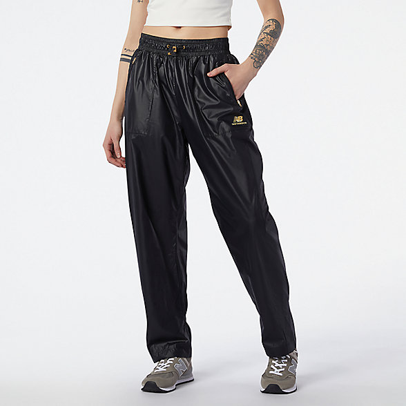 New Balance 女款宽松梭织长裤, AWP13500BK