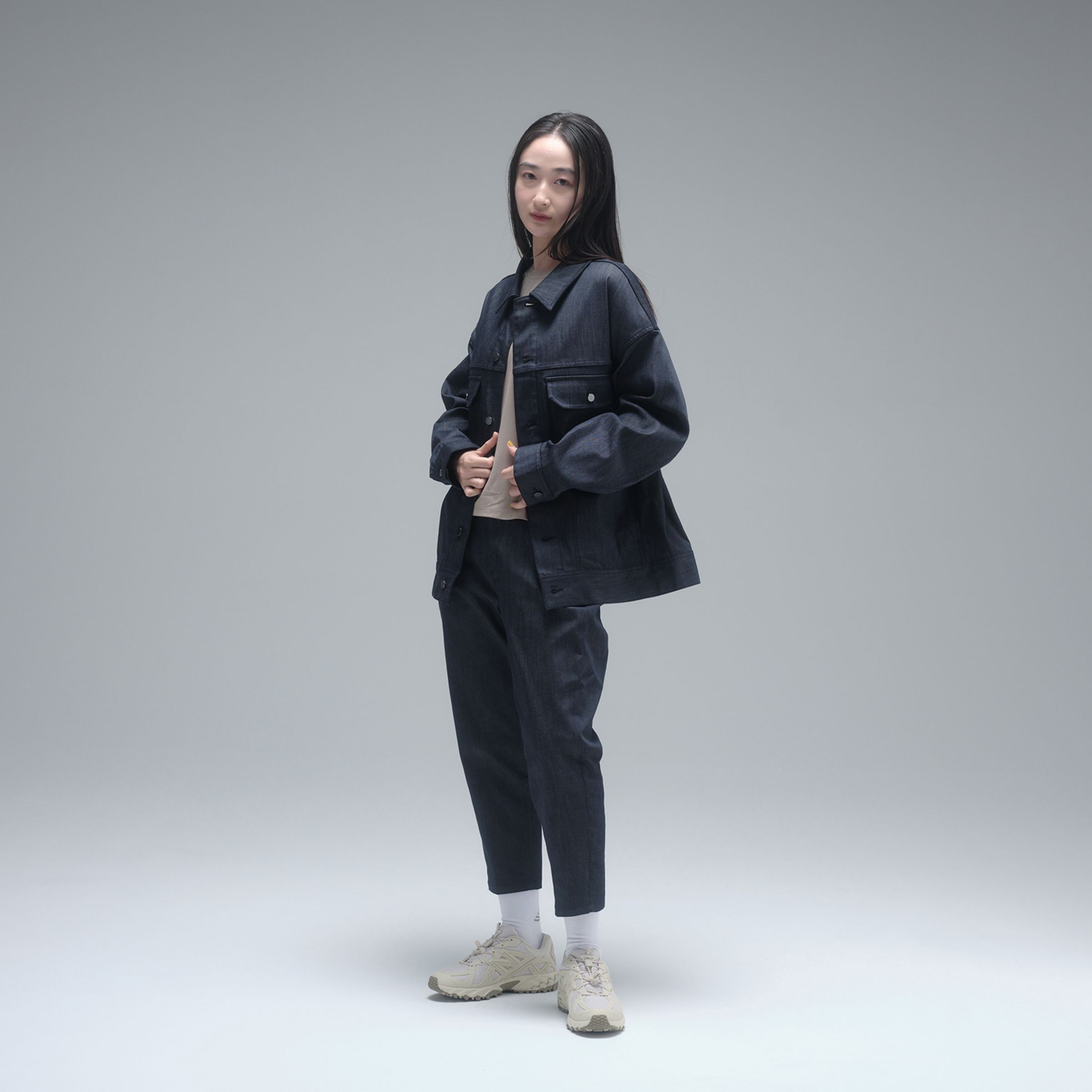 MET24 牛仔錐形褲