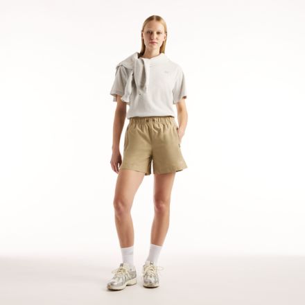 NBX Shifted Sinched Woven Shorts, STONEWARE, AWS52356SOT