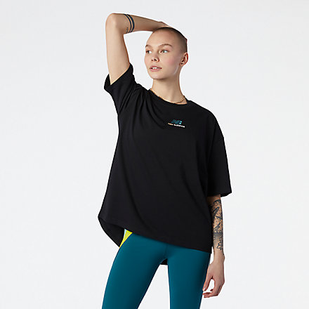 New Balance NB Athletics Higher Learning Graphic Tee, AWT13528BK image number null