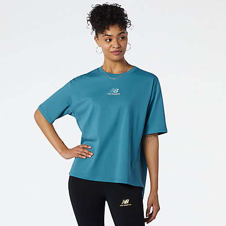 New Balance NB Athletics Higher Learning Graphic Tee, AWT13528SEA image number null
