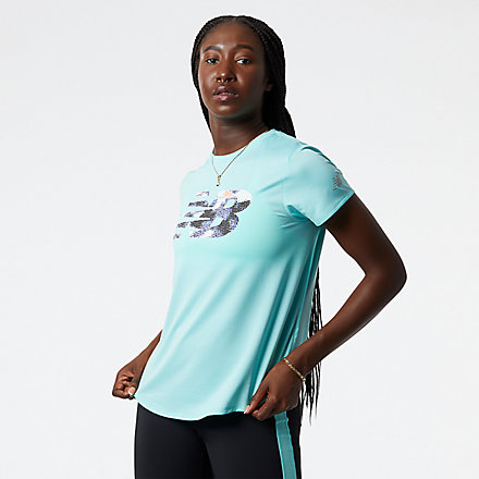 New Balance Graphic Accelerate Short Sleeve, AWT21226SRF image number null