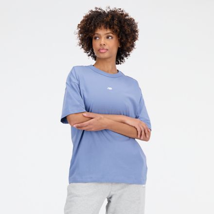 Mulheres Athletics Pearl Cropped T-Shirt - New Balance