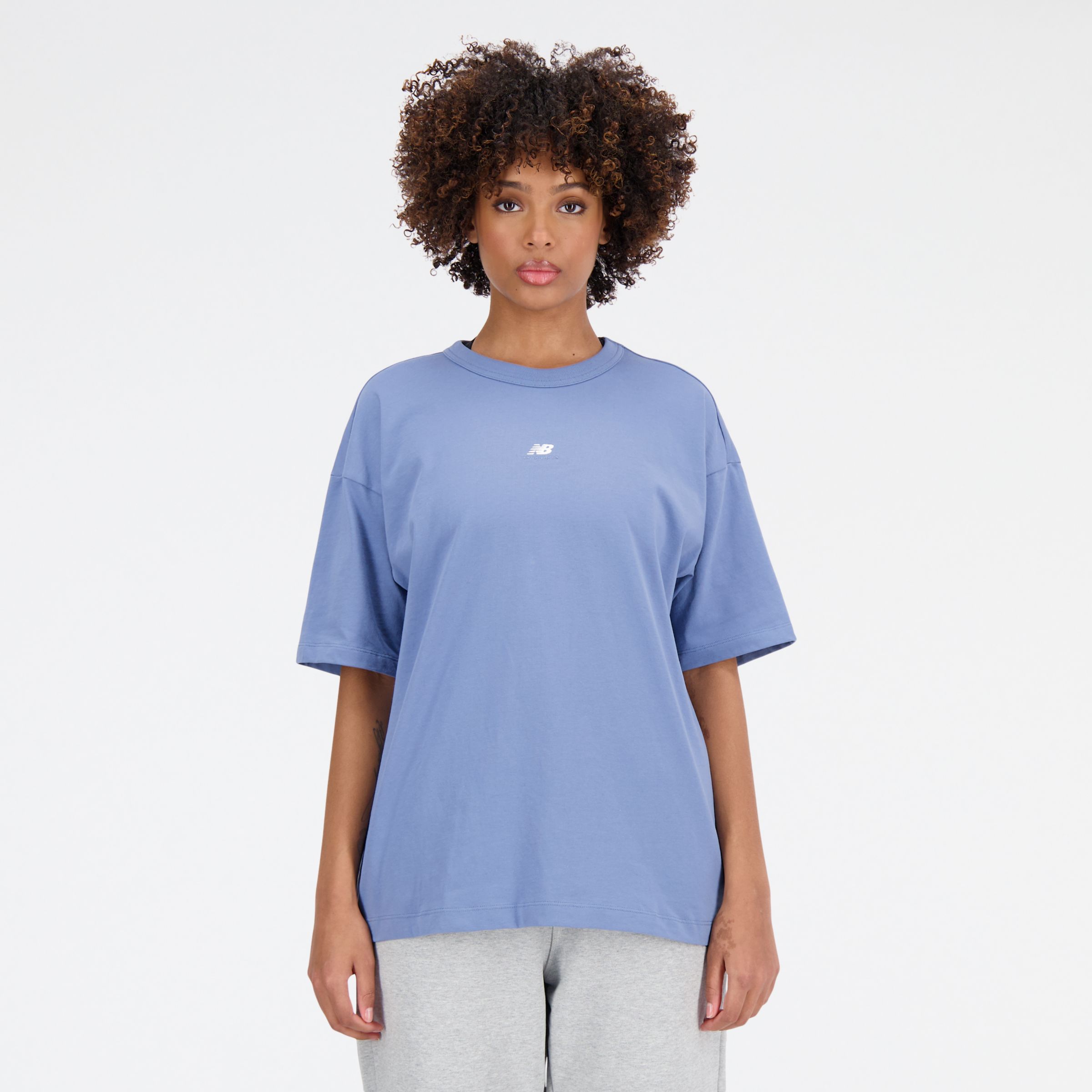 blue and white t shirt women's