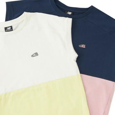 シューパッチカラーブロックショートスリーブTシャツ