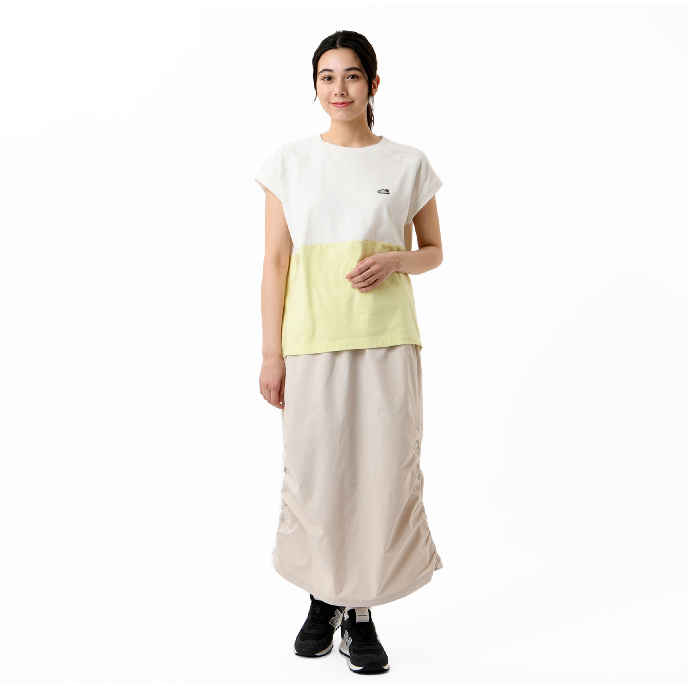 シューパッチカラーブロックショートスリーブTシャツ