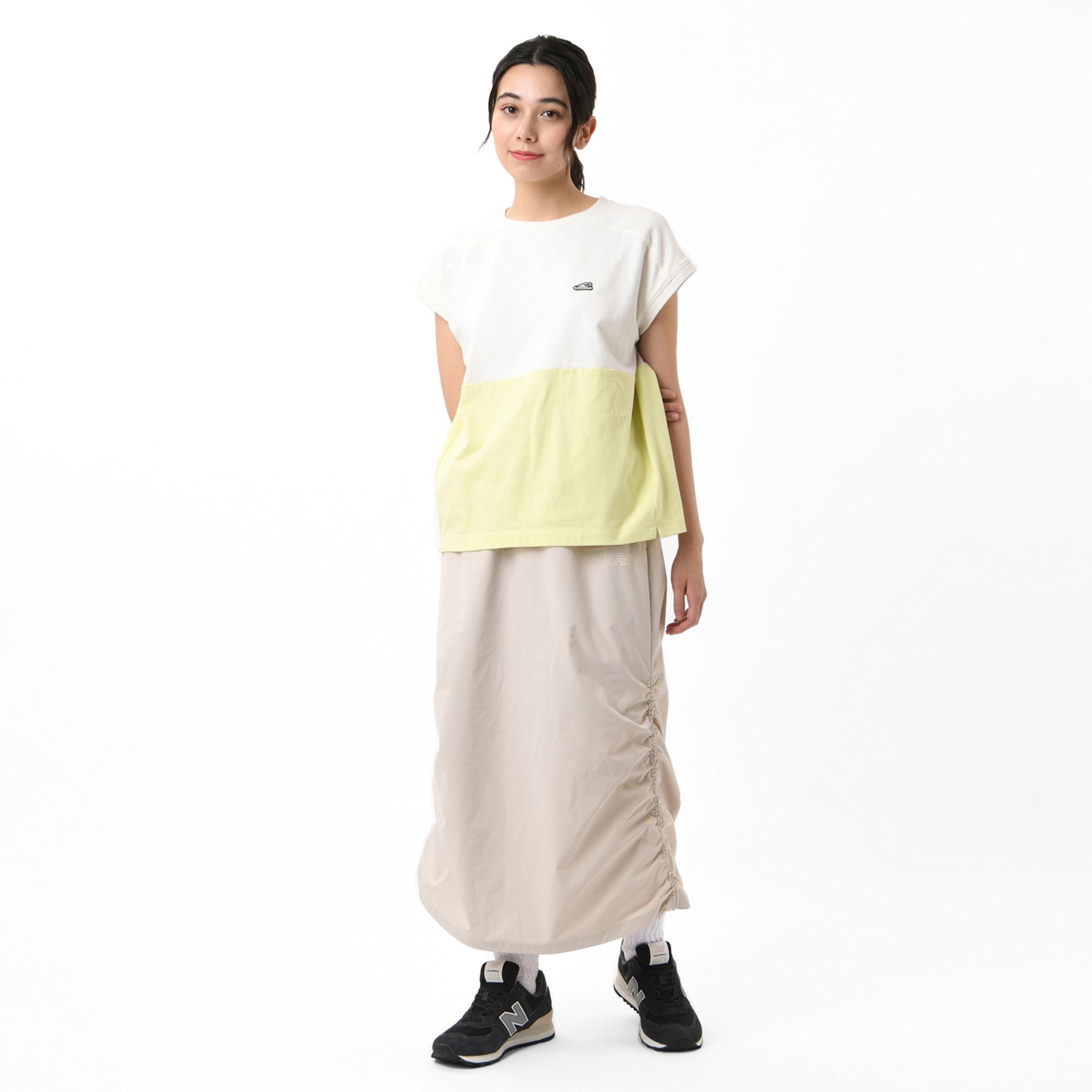 シューパッチカラーブロックショートスリーブTシャツ