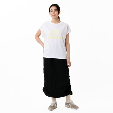 Stacked Logo French Sleeve T-Shirt