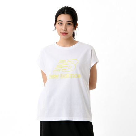Stacked Logo French Sleeve T-Shirt