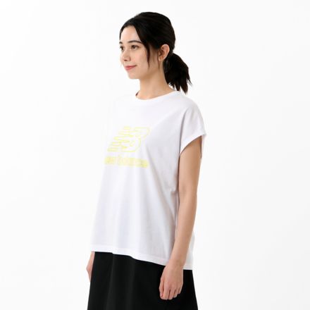 Stacked Logo French Sleeve T-Shirt
