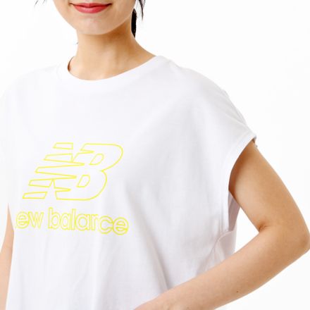 Stacked Logo French Sleeve T-Shirt