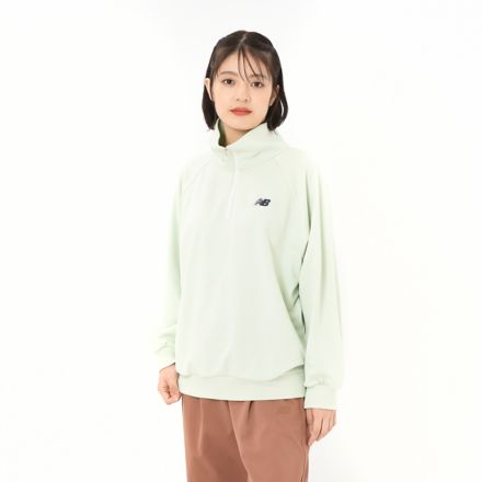 ハーフジッププルオーバー, NATURAL MINT, AWT45704NUM