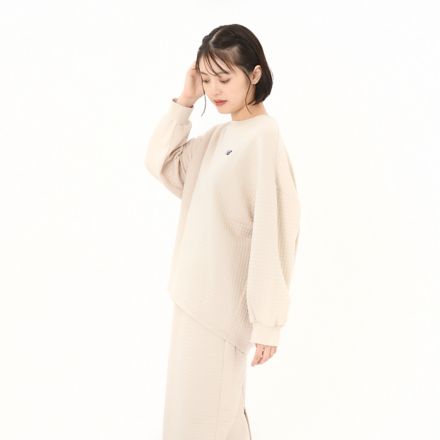Quilting Knit Pullover, TIMBERWOLF, AWT45710TWF