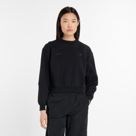 NB Grey Crew Sweatshirt, BLACK, AWT53623BK