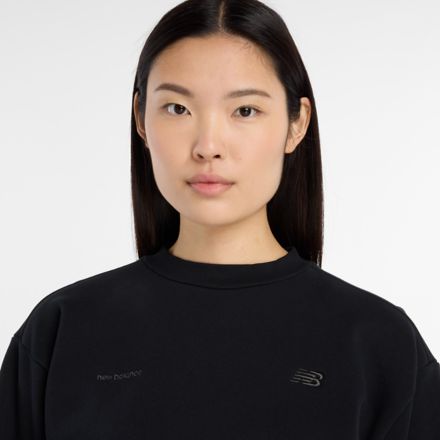 NB Grey Crew Sweatshirt, BLACK, AWT53623BK
