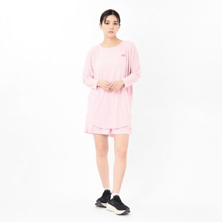 パフォーマンスリラックスフィットTシャツ, ROSE SUGAR, AWT55143RSG