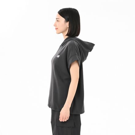 Logo Sweat Short Sleeve Hoodie